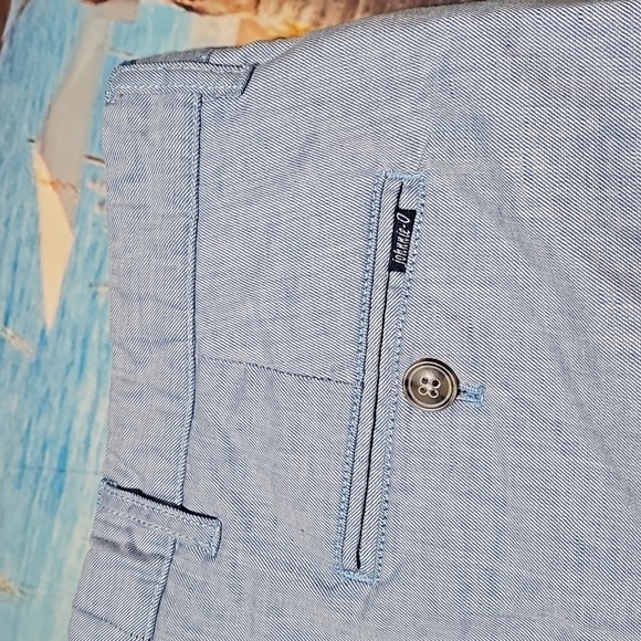 Johnnie-O Blue Chino Shorts Size 33 - Picture 3 of 5